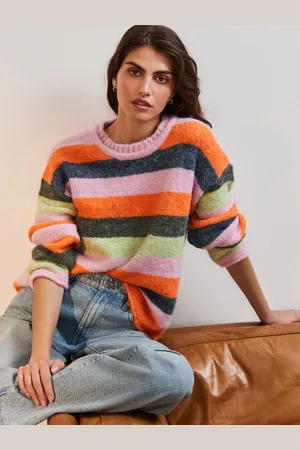 Next Bright Soft Touch Crew Neck Knitted Jumper with Wool