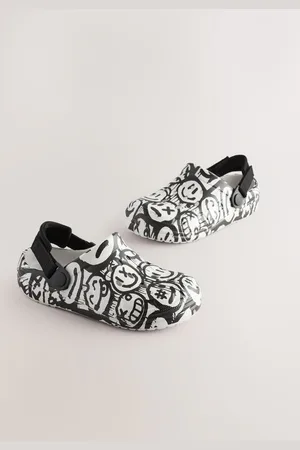 Next & White Happy Face Clogs