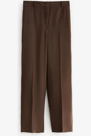 Next Elastic Back Straight Leg Modal Trousers