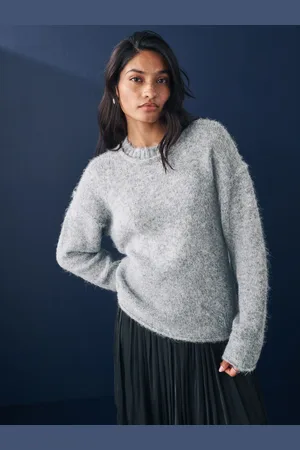 Next Soft Touch Crew Neck Knitted Jumper with Wool