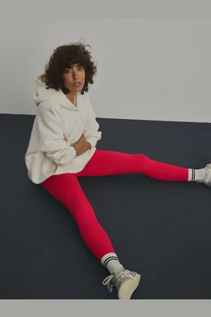 Next Red Ribbed Seamless High Waist Leggings