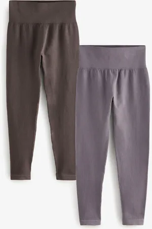 Next Multi Ribbed High Waist Leggings 2 Pack