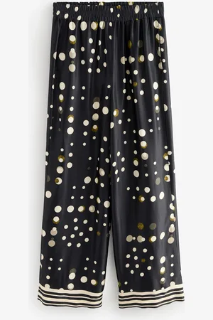 Next Spot Wide Leg Satin Trousers