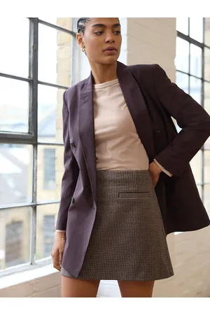 Next Brushed Check Mini Skirt