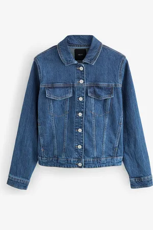 Next Dark Fuller Bust Fitted Denim Jacket