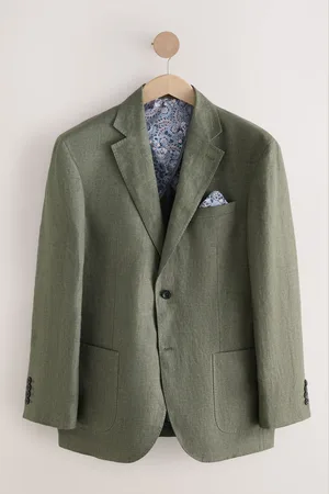 Next Khaki Signature Leomaster Linen Blazer