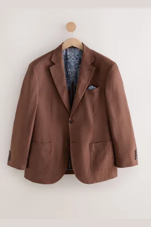 Next Rust Signature Leomaster Linen Blazer