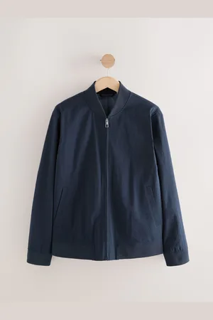 Next Blue Smart Seersucker Bomber Jacket