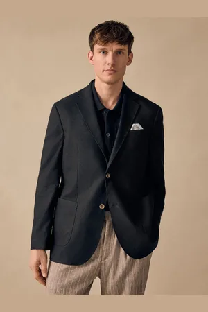 Next Regular Fit Linen Blend Blazer