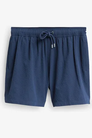Next Blue Seersucker Swim Shorts