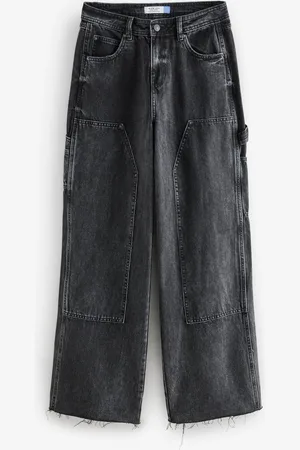 Next Hourglass Carpenter Wide Leg 100% Cotton Jeans
