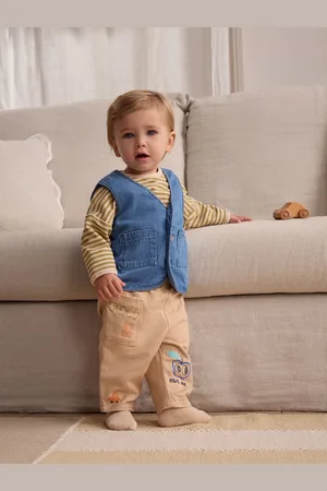 Next /Neutral Baby Gilet and Trousers Set 3 Piece (0mths-2yrs)