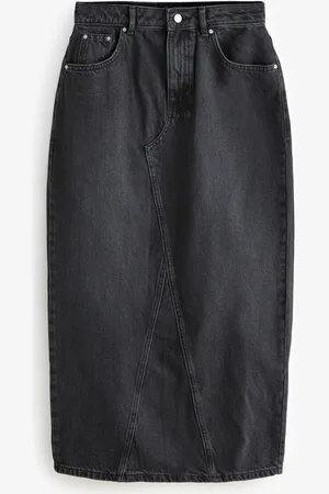 Next Hourglass Maxi Back Split Denim 100% Cotton Skirt