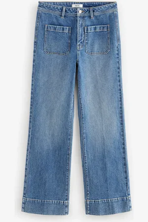 Next Dark Patch Pocket Wide Leg Jeans