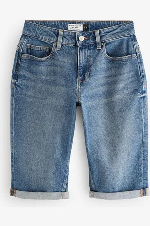 Next Mid Hourglass Knee Length Bermuda Denim Shorts
