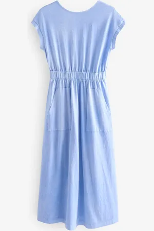 Next 100% Cotton Summer Midi T-Shirt Dress