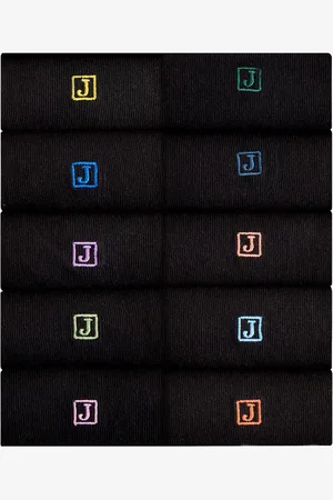 Next Initials Embroidered Lasting Fresh Socks 10 Pack