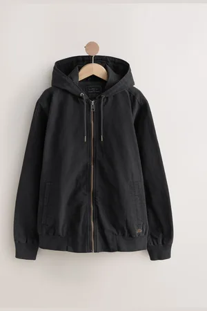 Next 100% Cotton Canvas Hooded Zip Through Worker Jacket