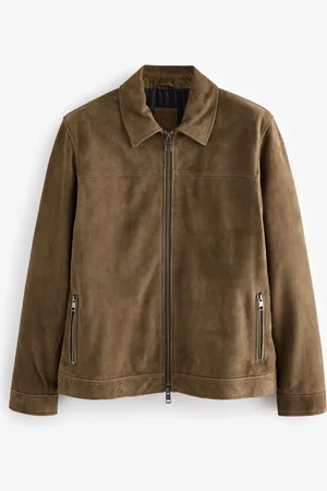 Next Suede Zip Through Shirt Jacket
