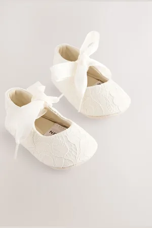 Next Lace Baby Tie Front Occasion Shoes (0-24mths)