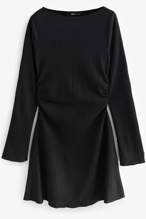 Next Long Sleeves Ruched Mini Dress