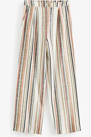 Next Wide Leg Trousers With Linen