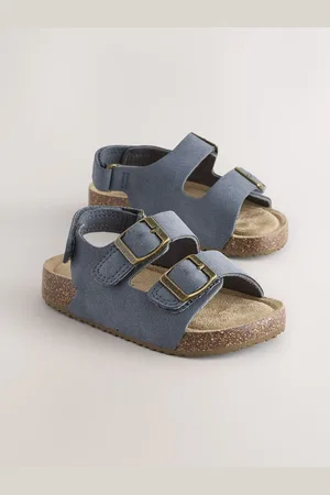 Next Standard Fit (F) Double Buckle Cushioned Footbed Sandals