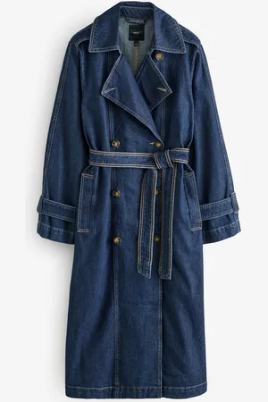 Next Rinse Double Breasted 100% Cotton Trench Coat