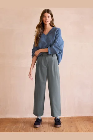 Next Premium Wool Rich Tapered Trousers