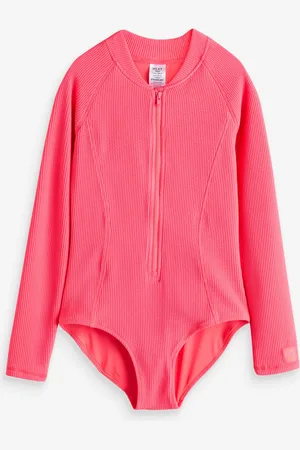 Next Bright Long Sleeve Textured Swimsuit (3-16yrs)