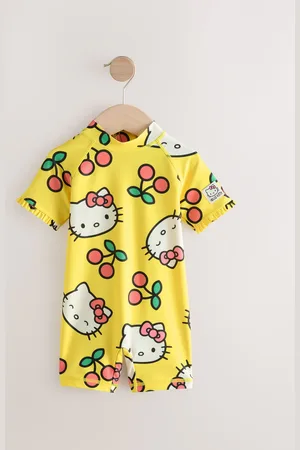 Next Yellow Hello Kitty License Sunsafe Swimsuit (3mths-7yrs)