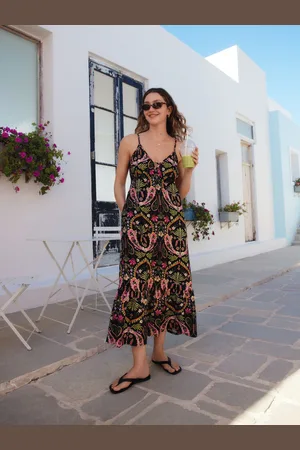 Next /Pink 100% Cotton Jersey Midi Dress