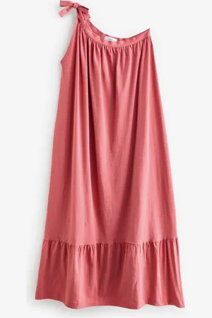 Next One Shoulder 100% Cotton Midi Dress