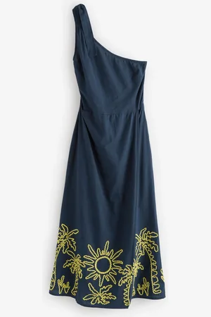 Next /Yellow One Shoulder Wrap Maxi Dress