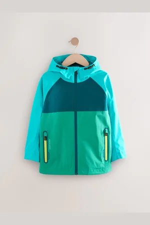 Next Green/ Waterproof Mesh Hooded Lined Anorak Jacket (3-16yrs)