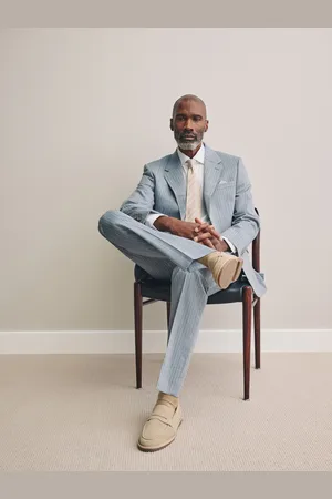 Next Signature Tailored Fit Striped Suit Jacket