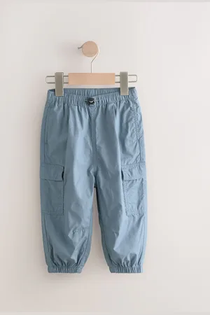 Next Mid 100% Cotton Baggy Cargo Trousers with Toggle Waist (3mths-7yrs)