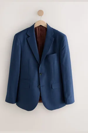 Next Tailored Fit Textured Wool Suit Jacket