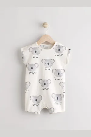 Next Ecru I Love My Daddy Baby Romper (0-18mths)