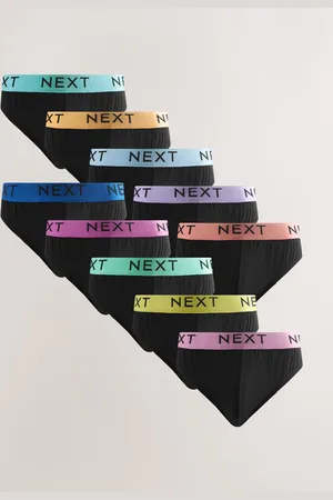 Next Bright Waistband 10 pack Cotton Rich Briefs