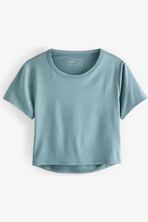 Next Teal Yoga Sports Short Sleeve Top with Open Back