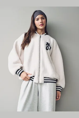 Next Ecru Varsity Lounge Jacket