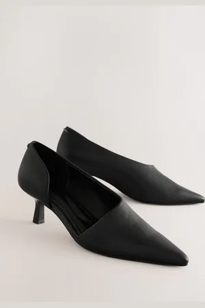 Next Standard Fit Forever Comfort Premium Leather With Motionflex Point Toe Heel Shoes