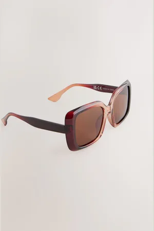 Next Toffee Large Square Sunglasses