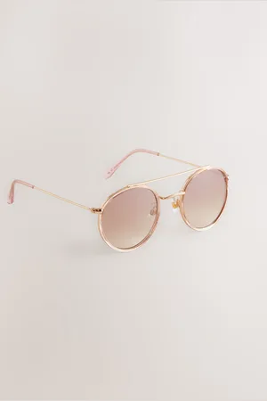 Next Metallic Tone Round Aviator Style Sunglasses