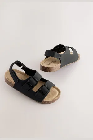 Next Wide Fit (G) Double Buckle Cushioned Footbed Sandals