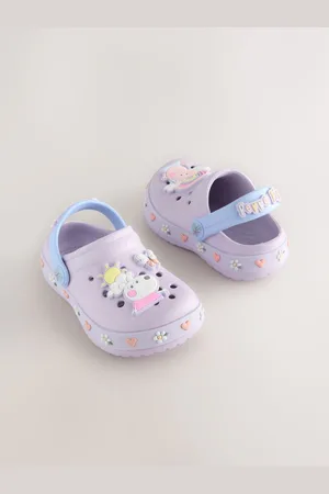 Next Lilac Purple Peppa Pig License Clogs