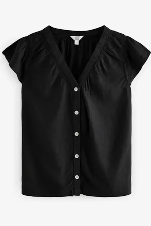 Next Button Down Ruffle Sleeve Top