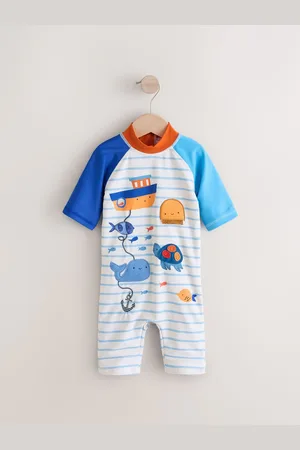 Next Stripe Sunsafe All-In-One Swimsuit (3mths-7yrs)