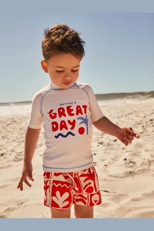 Next Red/ Rash Vest and Shorts Set (3mths-7yrs)